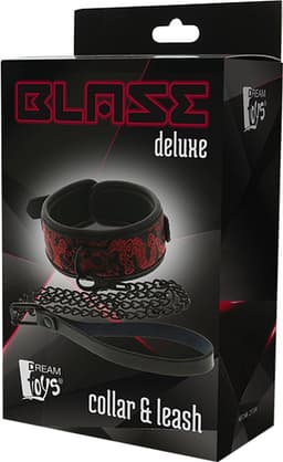 Dreamtoys Blaze deluxe halsband & riem - Rood — thumbnail 5