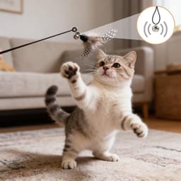 Speeltjes Veren met Belletjes, Interactieve Veren Navulling voor Kattenhengel en Speelstokjes, Vervangende Accessoires voor Kittens en Katten — thumbnail 5