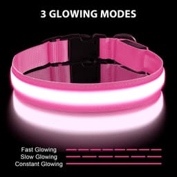 4 stuks Halsband lichtgevend - LED band - Honden halsband - Dog collar light - Verlichting hond - Op maat te knippen - oplaadbare LED-hondenhalsband- 28-40 cm - USB oplaadbaar - fluorescerende hondenhalsband voor in het donker — thumbnail 4