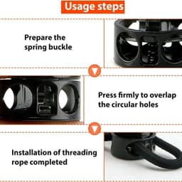 12 Stuks Koordstoppers Metaal, 2-delig, voor koorden, kleding, rugzakken, touwen — thumbnail 5