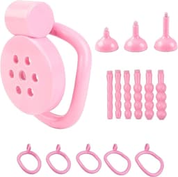 Chastity Cage met Urethral Plug en 5 Ringen — thumbnail 5