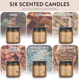 Cadeauset van 6 Geurkaarsen in Glas voor Dames en Heren — thumbnail 2