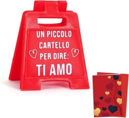 Cadeau Set - Romantisch Gebaar - Valentijnsdag Vieren - Mini Bordje + Kaart - 26 x 17 cm — thumbnail 1