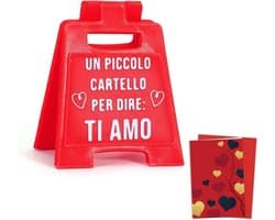 Cadeau Set - Romantisch Gebaar - Valentijnsdag Vieren - Mini Bordje + Kaart - 26 x 17 cm