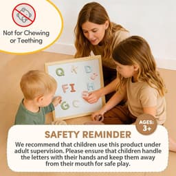Magnetische letters, 26 ABC-koelkastmagneten in hoofdletters voor peuters en kinderen, baby leren koelkast speelgoedset, kleuterverjaardagscadeau voor jongens en meisjes vanaf — thumbnail 4