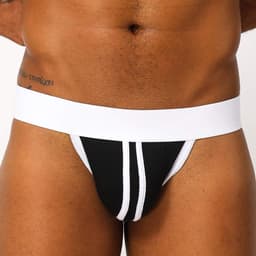Jockstrap heren 2-pack - gestreepte katoen - comfortabele ondersteuning - ideaal voor dagelijks gebruik - ShopVlot — thumbnail 2