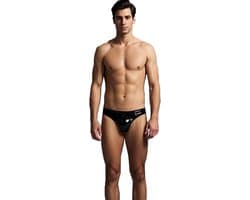 Heren ondergoed latex slip - zwart - sexy g-string - perfect voor cosplay - ShopVlot