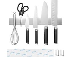 Magnetische Messenbalk, 30cm Magnetische Meshouder, Magnetische Roestvrijstalen Meshouder, Keukenmesorganizers