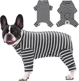 Herstelpak voor honden - bodysuit met lange mouwen na operatie, medisch huisdiershirt, onesie, ter bescherming van wonden, chirurgisch pak voor reu/vrouwelijke honden, puppypyjama voor kleine — thumbnail 1