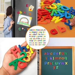 Magnetische letters en cijfers, 105 stuks alfabet magneten met grote — thumbnail 1