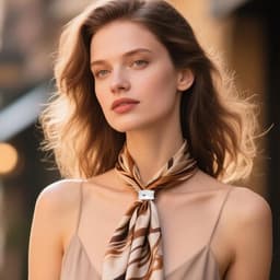 Afgeplatte Zijden Sjaalring Broche, Zilveren Onregelmatige Eenvoudige Sjaalgesp Geometrische Sjaal Sjaals Gesp Mode Kleding Accessoires Sieraden voor Vrouwen — thumbnail 5