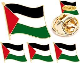 3 stuks Palestina Vlag Revers Pin Badge Nationale Country Vlag Knop Revers Pin — thumbnail 1