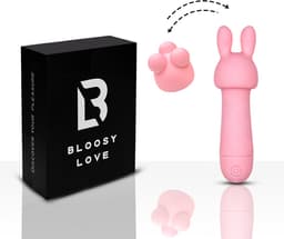 Bloosy Love® Lena Small Rabbit Vibrator met Clitoris Stimulator - Mini Vibrator - Sex Toys voor Koppels - Vibrators voor Vrouwen - Sex Toys voor Vrouwen - Vibrators - Sekspeeltjes - Toys - Clitoris stimulator - Oplaadbare Vibrator - Bullet vibrator — thumbnail 1