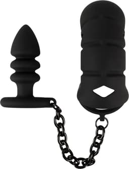 Black Velvets - Peniskooi met butt plug — thumbnail 5