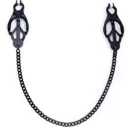 Banoch | Pinces de M. Noir | Clover Clamps - tepelklemmen zwart met ketting — thumbnail 6