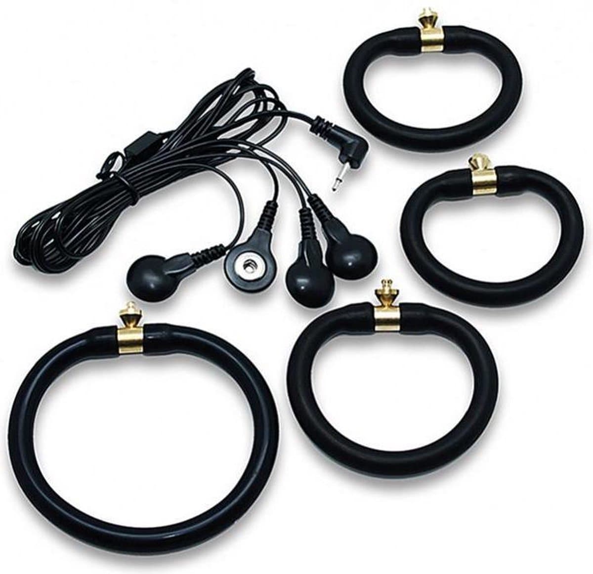 Rimba Electro Sex Siliconen Cockringen Set - 4 stuks — afbeelding 1