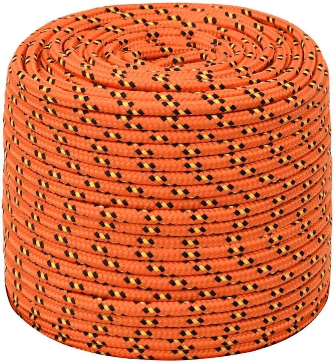 vidaXL Boat rope 10 mm 100 m polypropylene orange — afbeelding 1