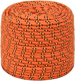 vidaXL Boat rope 10 mm 100 m polypropylene orange — thumbnail 1