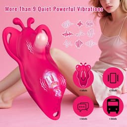 Draagbaar vibrerend vlinderei voor vrouwen, op afstand bedienbaar via een app, discreet, intiem speeltje. — thumbnail 4