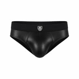 TOF Paris Fetish Brief Black/Black - MAAT L - Erotisch Heren Ondergoed - Slip voor Man - Sexy mannen Slip — thumbnail 1