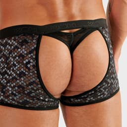WOH heren microfiber trunk string pure seduction zwart — thumbnail 3