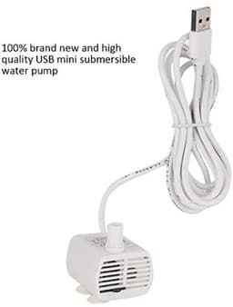 USB 2415 mini waterpomp met micro USB aansluiting, compacte onderwaterpomp voor aquarium en huisdier waterdispenser, duurzaam en eenvoudig te installeren — thumbnail 2