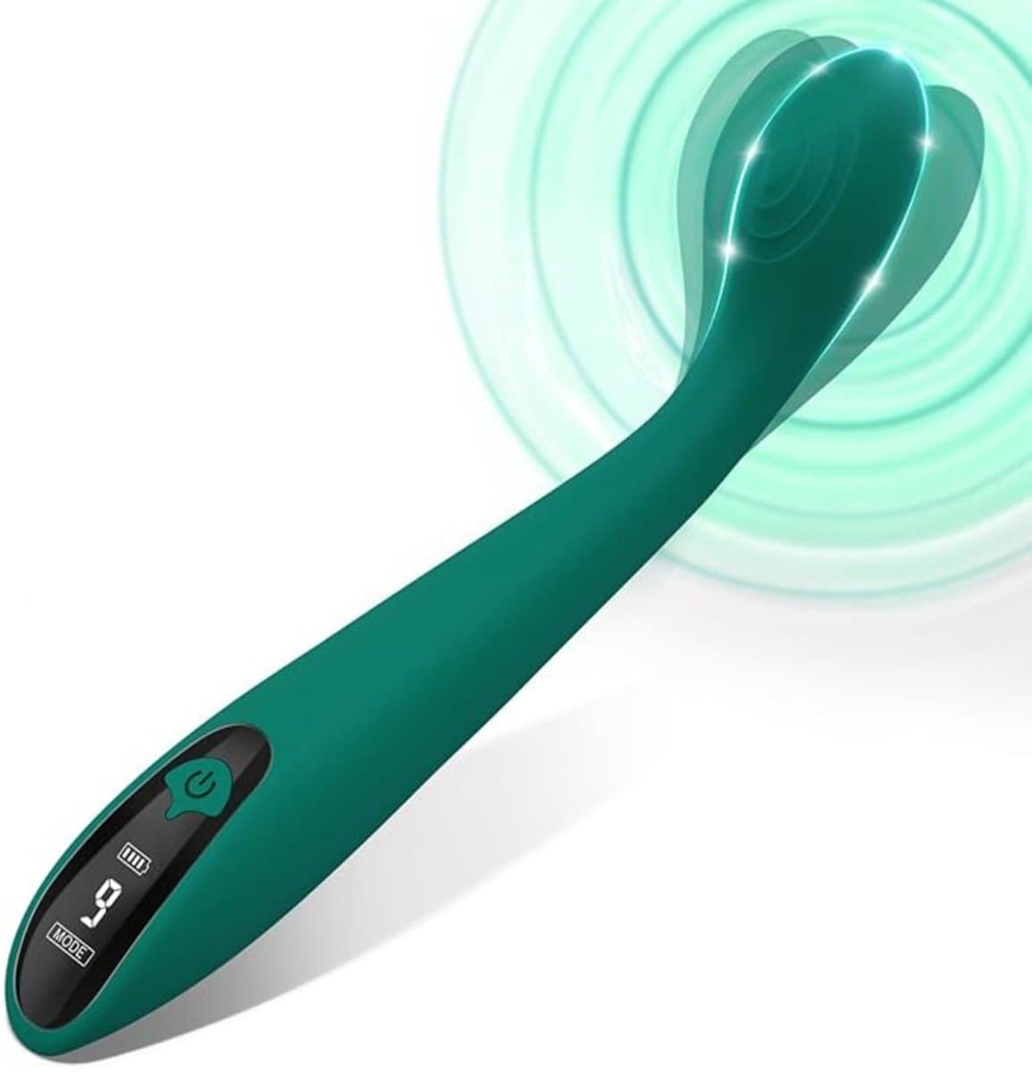 IVY LUX G-Spot Vibrator – Vibrator voor Vrouwen met LCD-scherm – 9 Vibratiestanden – Fluisterstil & 100% Waterdicht – Magnetisch Oplaadbaar – Siliconen – Groen — afbeelding 1