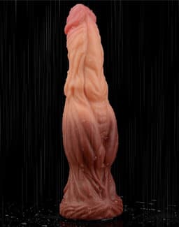 Lovetoy - Realistische XXL Dildo 24.5 cm - Lichte/donkere Beige — thumbnail 12