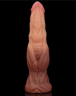 Lovetoy - Realistische XXL Dildo 24.5 cm - Lichte/donkere Beige — thumbnail 20