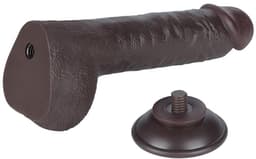 LoveToy - Aftrekbare dildo 24 cm (Ø 4,3 cm) - Zwart — thumbnail 5