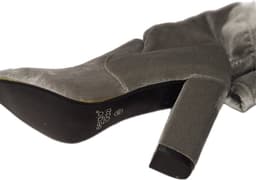 SERGIO TODZI-HOGE OVER THE KNEE LAARS-GREY-SOFTVELVET-HAK 10CM-37 — thumbnail 2