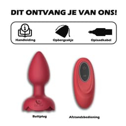 Intimate Desires® Rosey - Vibrerende Buttplug - 7 Standen - Afstandsbediening - Anaal vibrator - LED Licht - Oplaadbaar - Sex Toys voor mannen en vrouwen — thumbnail 7
