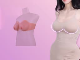 Strapless borsten - cup D - 100% hypoallergene medische siliconen - kunstborst - nepborsten - boobs - realistisch - borstprothesen - natuurlijk - borstvergroting - boob job - kunstmatig -transgender - femboy - cosplay - travestiet - drag queen — thumbnail 5