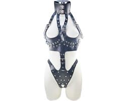 BNDGx® - Bondage tuig pak Harnas vrouw riem - Erotische sex Body Nep Leer - Verstelbaar -