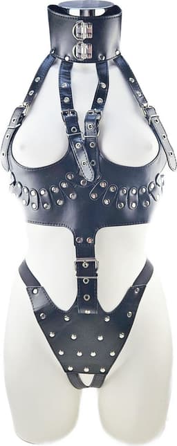 BNDGx® - Bondage tuig pak Harnas vrouw riem - Erotische sex Body Nep Leer - Verstelbaar - — thumbnail 1