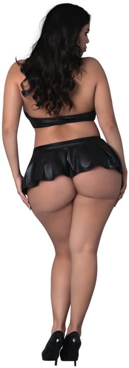 Male Power Sexy Seraphina - Halter Top met Rok en G-String - 2X erotisch herenondergoed - Zwart — thumbnail 4