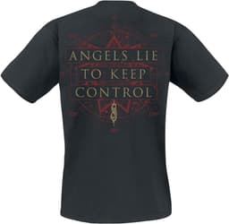 T-shirt met Engelprint voor Mannen Zwart Band Merchandise — thumbnail 3