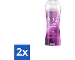 2 x Durex Massage glijmiddel 2 In 1 Aloë Vera 200 ml - Durex Massage Olie - Glijmiddel - Aloë Vera - Intiem Gel - Seksgel