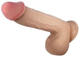 PRETTY LOVE - SLIDING SKIN SERIES REALISTIC DILDO WITH SLIDING SKIN SUCTION CUP FLESH 23.4 CM — thumbnail 2