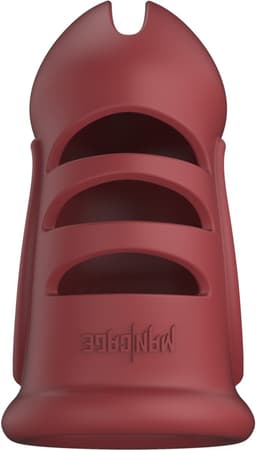 Model 28 - Ultra Soft Silicone Chastity Cage - Red — thumbnail 9