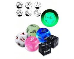 Oneay Set van 6 seksdobbelstenen, seksspeeltjes voor stellen, ondeugende dobbelstenen voor seksspelletjes, slaapkamerspelletjes voor stellen, seksspeeltjes voor verschillende standjes, leuke en ondeugende sets