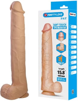Pretty Love - Pat - Super Grote Dildo - 40 cm - Lichte Huidskleur — thumbnail 1