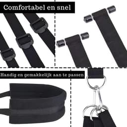 Core® Sex Schommel - Sex Stoel - Bondage - Zwart - 35cm x 21cm x 9cm — thumbnail 2