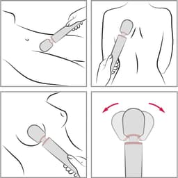 Le Wand - Oplaadbare Massager Zwart — thumbnail 2