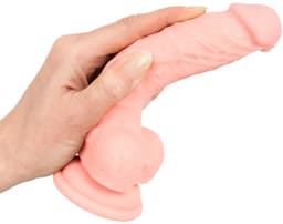 You2Toys - Anatomisch Perfecte Penis Imitatie Dildo met Zuignap in Rechte Vorm voor Uitzonderlijk Realistische Penetratie – 18 cm – beigeig — thumbnail 2