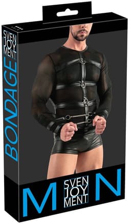 Bondage Harnas Mesh Shirt voor Mannen — thumbnail 1