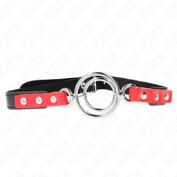 Kink - Gag With Multiple O-Rings 4 / 4.8 Cm Red 38 X 56 Cm — thumbnail 1