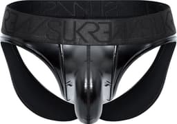SUKREW Wet Look V Brief - MAAT M - Heren Ondergoed - Slip voor Man - Mannen Brief — thumbnail 1