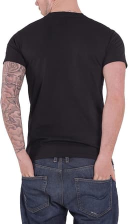 Zwart Heren T-Shirt met Metal Band Logo - Hell Awaits Print — thumbnail 4