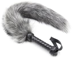 Smart Moves - Vossenstaart Flogger - 62cm - Grijs — thumbnail 1